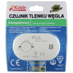 Czujnik czadu tlenku węgla Kidde 5CO