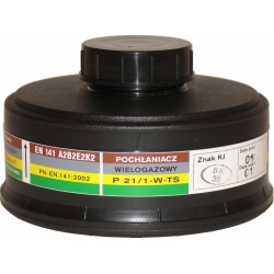 Pochłaniacz P 21/1-W (A2B2E2K2) - obudowa tw.