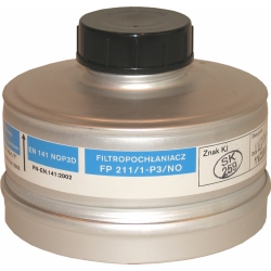 Filtropochłaniacz FP 211/1–P3/NO (NO-P3) - obudowa met.