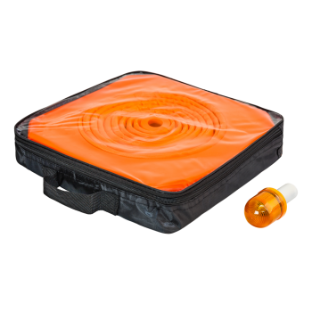 Pachołek ostrzegawczy z migającą nasadką