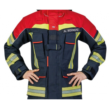 Ubranie specjalne FIRE FLEX NOMEX NXT granatowo-czerwony + napisy