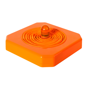 Pachołek ostrzegawczy z migającą nasadką