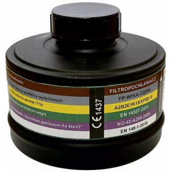 Filtropochłaniacz FP-WIKA-CBRN typu A2B2E1K1SXP3D/R