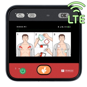 Defibrylator AED Primedic myPAD z wyświetlaczem LCD 4,3", wersja 4G (LTE) [REF: 97983]