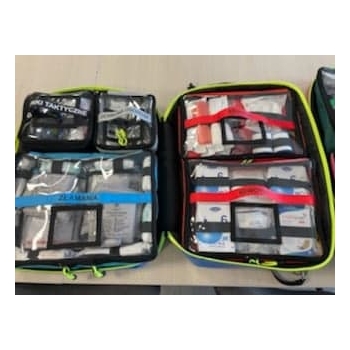 Plecak medyczny PSP R1 BlueMED bez deski i szyn Kramera (zgodny z wytycznymi czerwiec 2021)