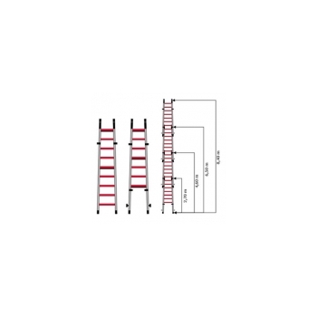 Drabina nasadkowa aluminiowa